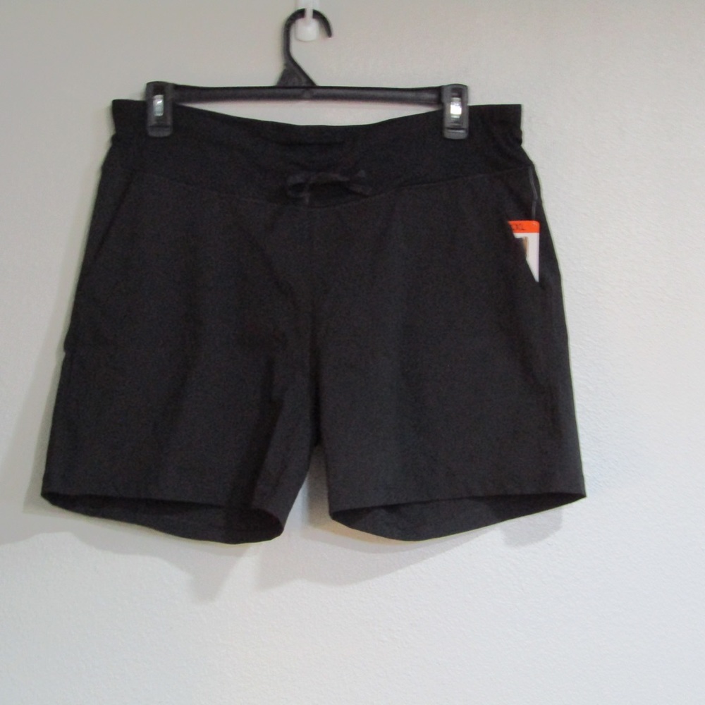 Plus size black shorts